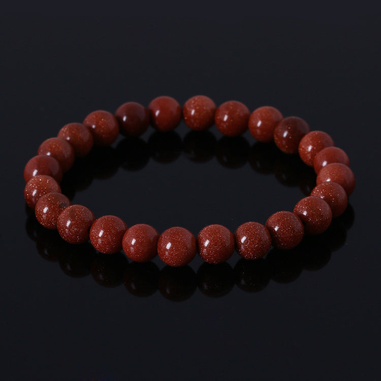 Tiger Eye & Volcanic Stone Beaded Bracelet