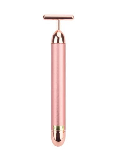 Electric Gold T-Bar Facial Massager